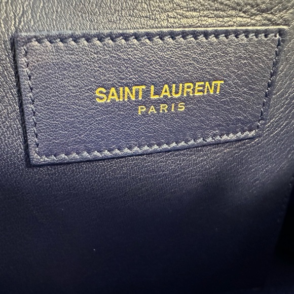 Saint Laurent Blue Small Classic Y Cabas Shoulder bag - Picture 13 of 16
